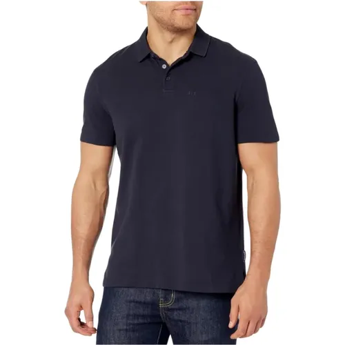 Klassisches Polo-Shirt , Herren, Größe: S - Armani Exchange - Modalova