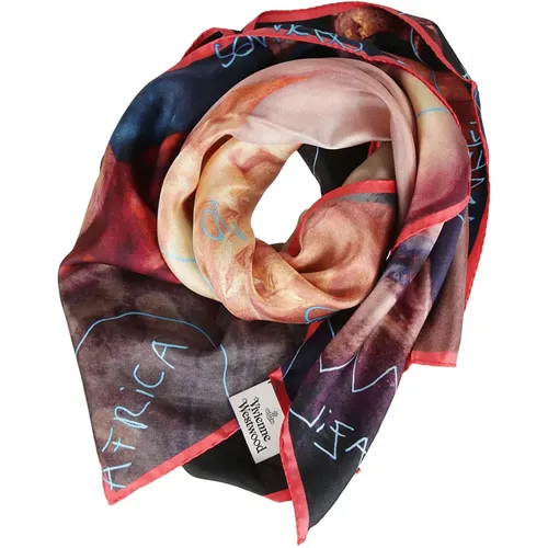 Women's Accessories Scarves Coral Red Ss24 , female, Sizes: ONE SIZE - Vivienne Westwood - Modalova