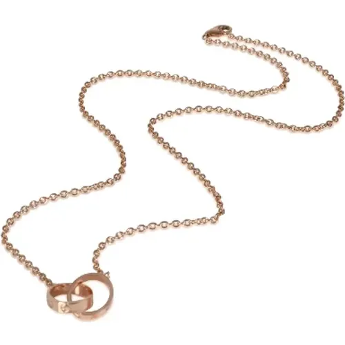 Pre-owned Rose Gold necklaces , female, Sizes: ONE SIZE - Cartier Vintage - Modalova