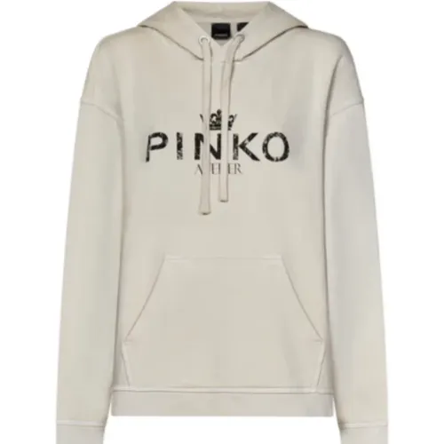 Beiger Damenpullover Stilvoll , Damen, Größe: M - pinko - Modalova