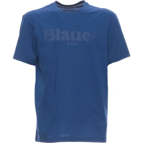 Bluh02094 004547 772 T-Shirt and Polo , male, Sizes: XL - Blauer - Modalova