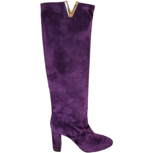 Stylish and Trendy Violet Boots , female, Sizes: 4 UK - Via Roma 15 - Modalova