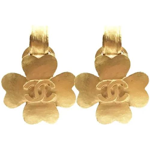 Pre-owned Metal earrings , female, Sizes: ONE SIZE - Chanel Vintage - Modalova