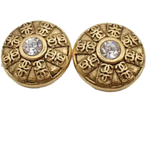 Pre-owned Metal earrings , female, Sizes: ONE SIZE - Chanel Vintage - Modalova