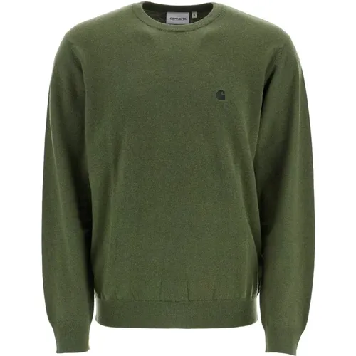 Wollmischung Madison Crew-Neck Pullover , Herren, Größe: L - Carhartt WIP - Modalova