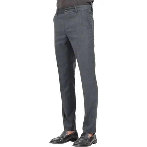 Elegante Graue Karierte Hose , Herren, Größe: S - Selected Homme - Modalova