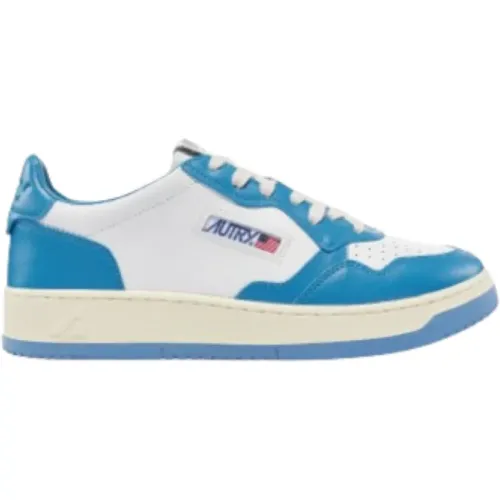 Weiße & Blaue Ledersneakers , Damen, Größe: 39 EU - Autry - Modalova