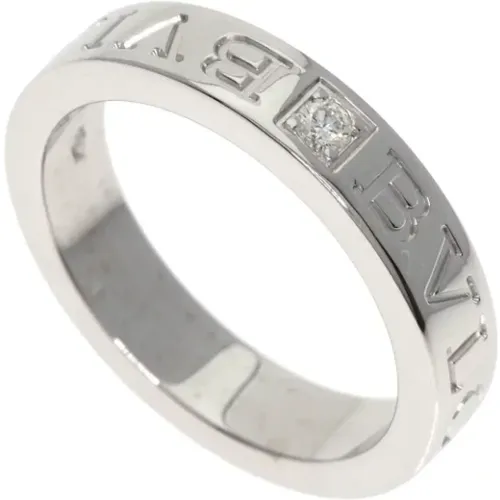 Pre-owned White Gold rings , female, Sizes: ONE SIZE - Bvlgari Vintage - Modalova