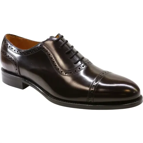 Antick Bordeaux Leder Oxford Schuh , Herren, Größe: 45 EU - Berwick - Modalova