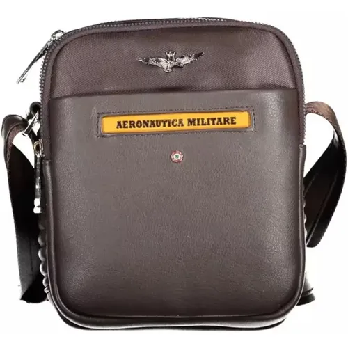 Elegant Shoulder Bag with Contrast Details , male, Sizes: ONE SIZE - aeronautica militare - Modalova