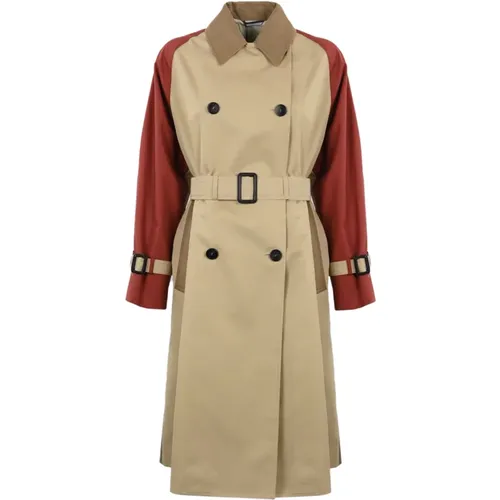 Reversible Cotton Trench Coat , female, Sizes: 3XS - Max Mara Weekend - Modalova