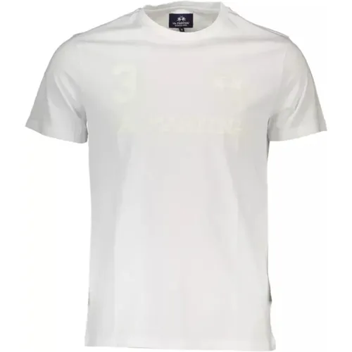 Cotton T-Shirt, Short Sleeve, Crew Neck, Print, Logo , male, Sizes: M - LA MARTINA - Modalova