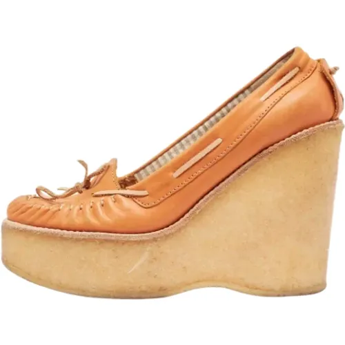 Pre-owned Leather heels , female, Sizes: 4 UK - Chloé Pre-owned - Modalova