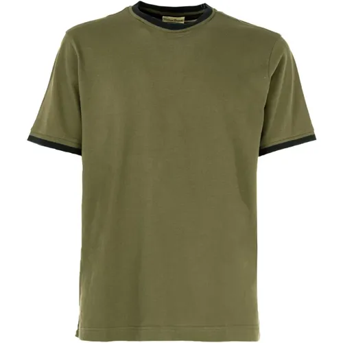 Kurzarm Rundhals T-Shirt , Herren, Größe: M - CASHMERE COMPANY - Modalova