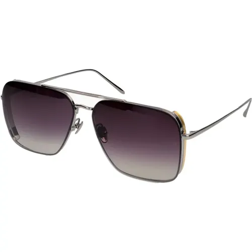 Asher Sunglasses , male, Sizes: 64 MM - Linda Farrow - Modalova