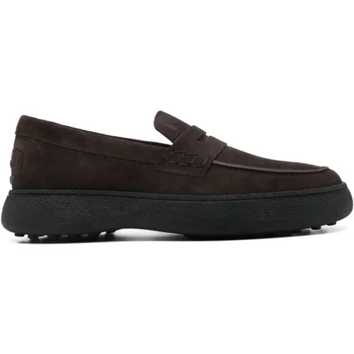 Suede Hug Shoes , male, Sizes: 7 1/2 UK, 8 1/2 UK, 6 1/2 UK, 9 UK - TOD'S - Modalova