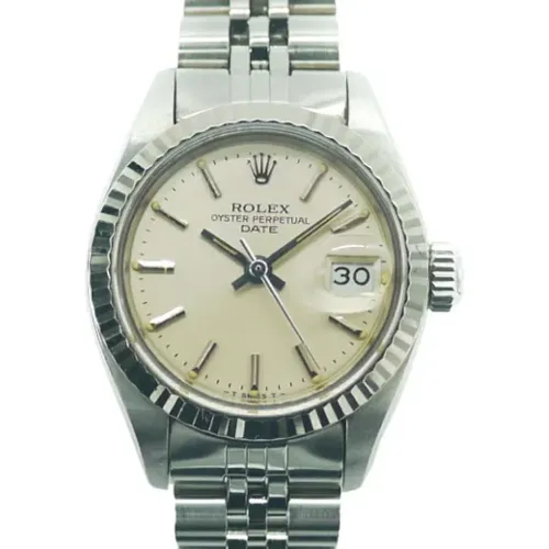 Pre-owned Stainless Steel watches , female, Sizes: ONE SIZE - Rolex Vintage - Modalova