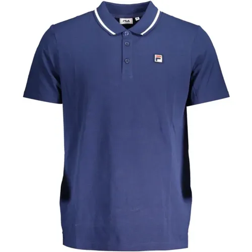 Classic Cotton Polo with Contrast Details , male, Sizes: M, S - Fila - Modalova