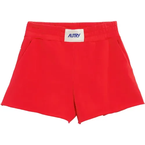 Rote Shorts für Frauen , Damen, Größe: L - Autry - Modalova