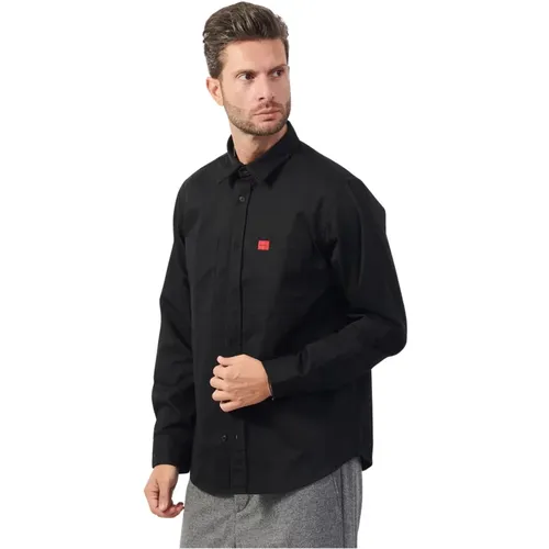 Schwarze Casual Hemden Hugo Boss - Hugo Boss - Modalova