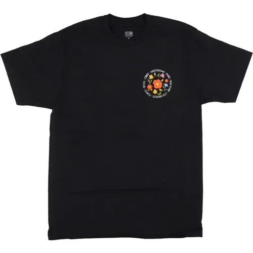 Stadt Blumen Klassisches Tee Schwarz Herren T-Shirt , Herren, Größe: S - Obey - Modalova