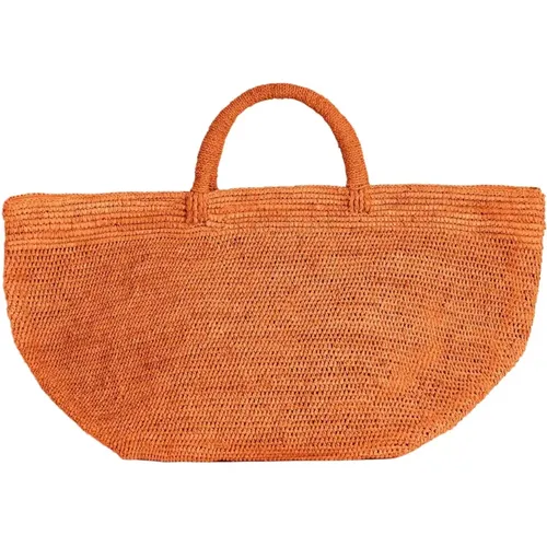 Handgemachte Raffia Tote Tasche Vanilla , Damen, Größe: ONE Size - Ibeliv - Modalova