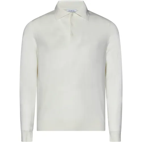 Long-Sleeved Cotton Polo Shirt , male, Sizes: S - Malo - Modalova