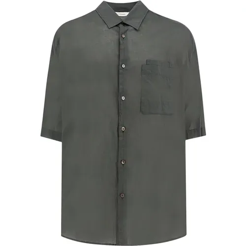 Men's Clothing Shirts Grey Ss24 , male, Sizes: L - Lemaire - Modalova