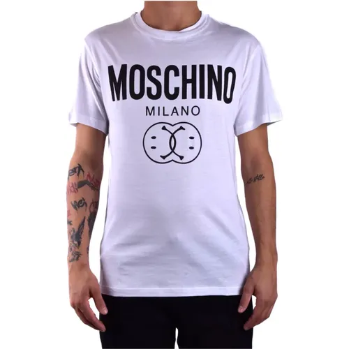 Upgrade Your Wardrobe with this Men`s T-Shirt , male, Sizes: L - Moschino - Modalova