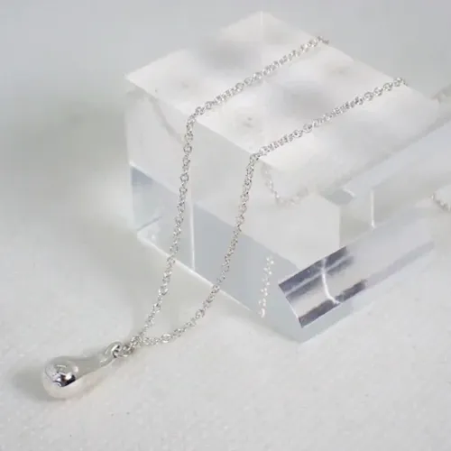 Silver Tiffany & Co. Necklace - Larme Model , female, Sizes: ONE SIZE - Tiffany & Co. Pre-owned - Modalova