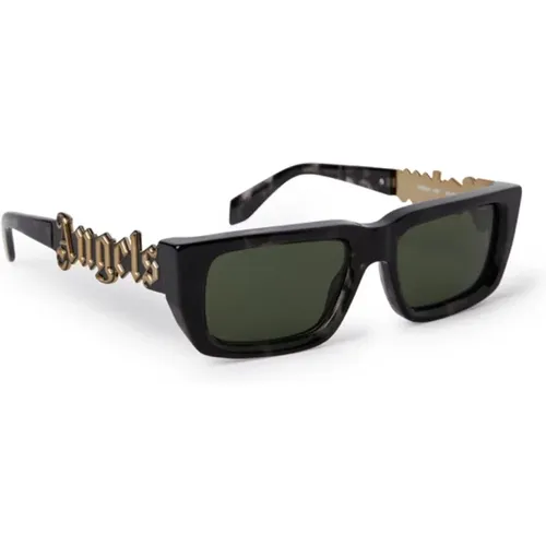 Retro Rectangular Sunglasses , unisex, Sizes: 54 MM - Palm Angels - Modalova