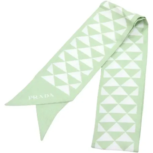 Pre-owned Silk scarves , female, Sizes: ONE SIZE - Prada Vintage - Modalova