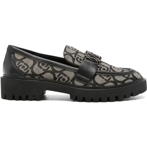 Canvas Loafers Schwarz , Damen, Größe: 36 EU - Liu Jo - Modalova