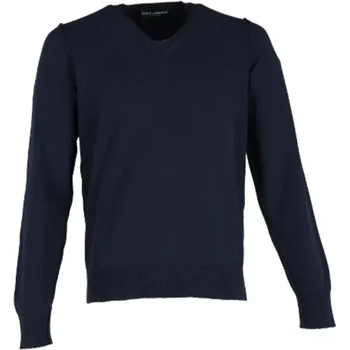 Pre-owned Wool tops , male, Sizes: 3XS - Dolce & Gabbana Pre-owned - Modalova