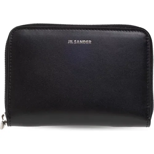 Leather Wallet , male, Sizes: ONE SIZE - Jil Sander - Modalova