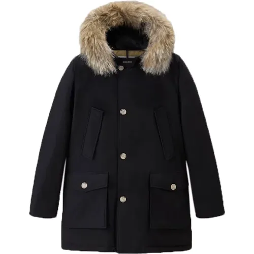 Arctic Detachable Fur Parka , male, Sizes: S, M, XL, L - Woolrich - Modalova