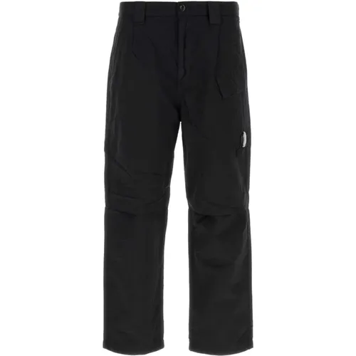 Schwarze Nylon-Cargohose - C.P. Company - Modalova