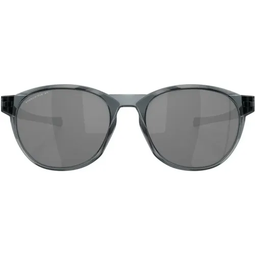 Round-frame Grey Sunglasses , unisex, Sizes: ONE SIZE - Oakley - Modalova