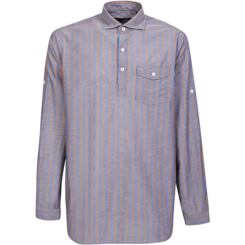 Ertical stripe pattern shirt from , male, Sizes: M, S, L, XL - Lardini - Modalova