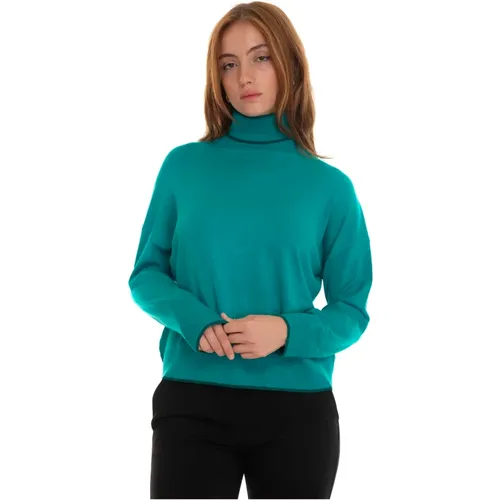 Besserer Pullover mit Rollkragen und Lurex-Details , Damen, Größe: L - Liu Jo - Modalova