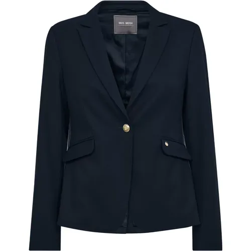 Gestreifter Blazer mit V-Ausschnitt - MOS MOSH - Modalova