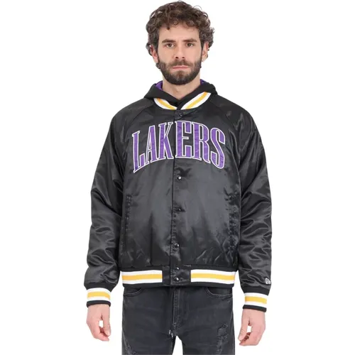 Lakers College Jacket , male, Sizes: S, XL - new era - Modalova