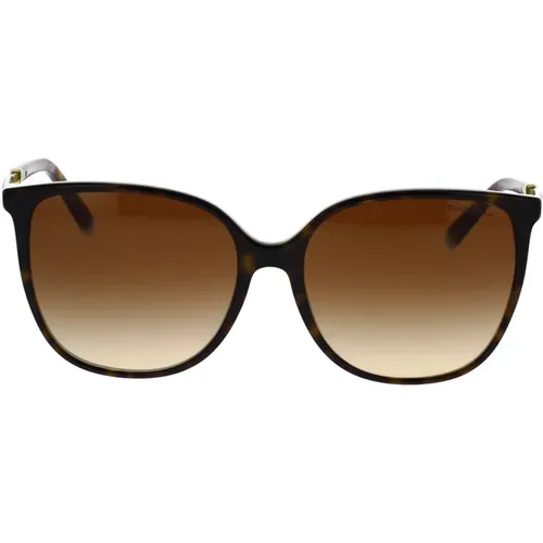 Oversized Square Sunglasses with Logo-Embellished Arms , female, Sizes: 57 MM - Tiffany - Modalova