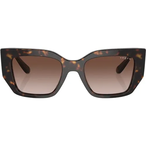 Geometric Irregular Sunglasses Gradient , female, Sizes: 51 MM - Vogue - Modalova