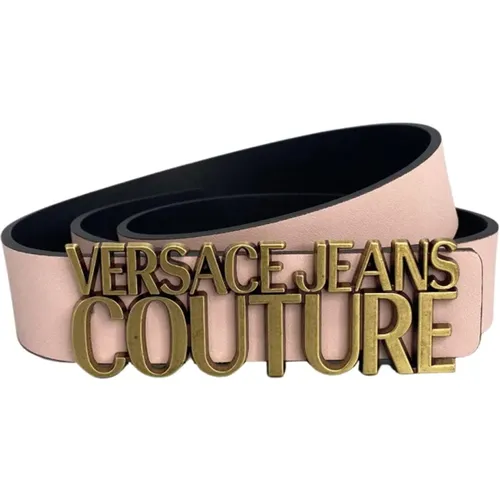 Ledergürtel - Modisch und Auffällig , Damen, Größe: 90 CM - Versace Jeans Couture - Modalova