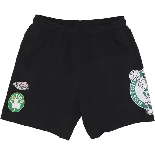 NBA Vintage Logo Fleece Shorts , male, Sizes: XL, L, M, S - Mitchell & Ness - Modalova