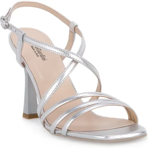 Silver High Heel Sandals , female, Sizes: 5 UK - Nerogiardini - Modalova