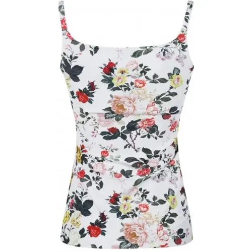 Luxury Floral Button Detail Tank Top , female, Sizes: M - Paco Rabanne - Modalova