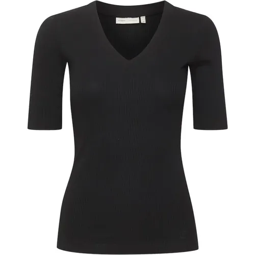 Fitted T-Shirt with 3/4 Sleeve , female, Sizes: XL, S, XS, L, 2XS, 3XL, M - InWear - Modalova