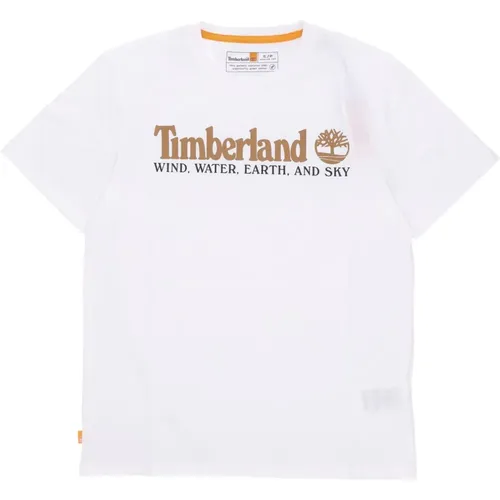Wwes Front Tee - Weiß Streetwear , Herren, Größe: XL - Timberland - Modalova